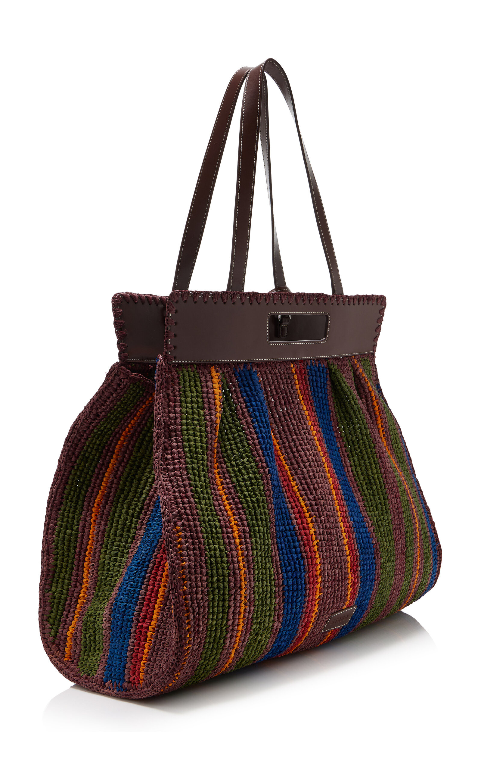 Rue Raffia Tote Bag stripe - 3