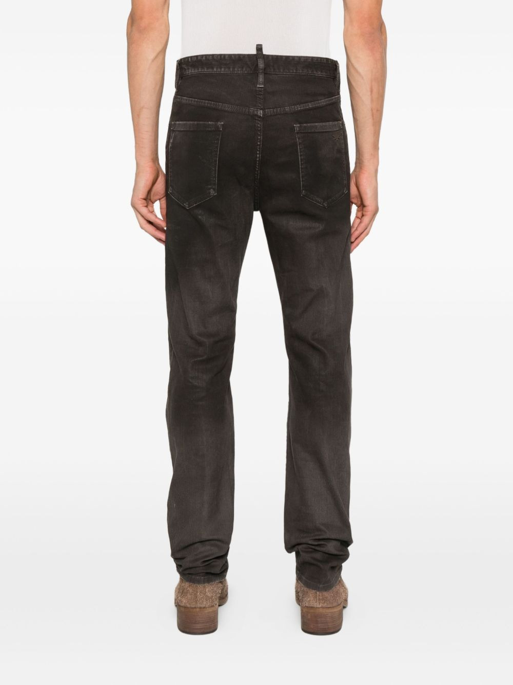 Bull Leatherette faded-patchwork jeans - 4
