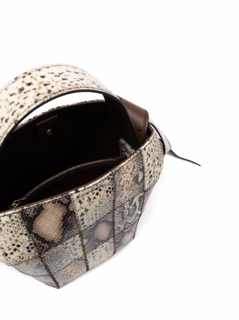 Musubi mini snakeskin-effect bag - 5