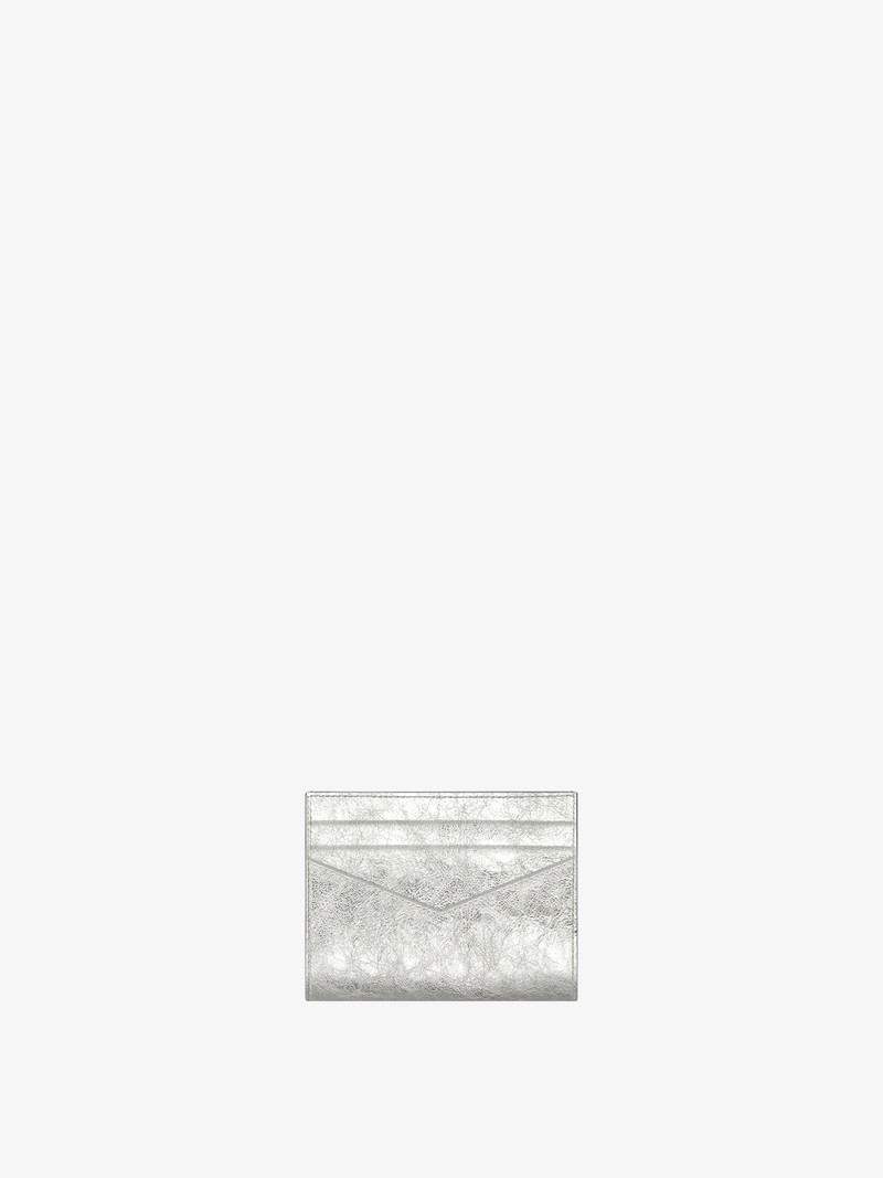 Givenchy ANTIGONA CARD HOLDER IN LAMINATED LEATHER outlook