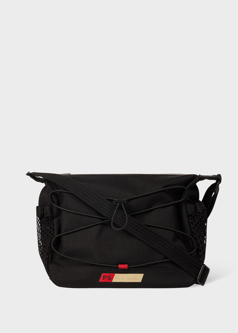 Black Nylon Utilitarian Crossbody Bag 1