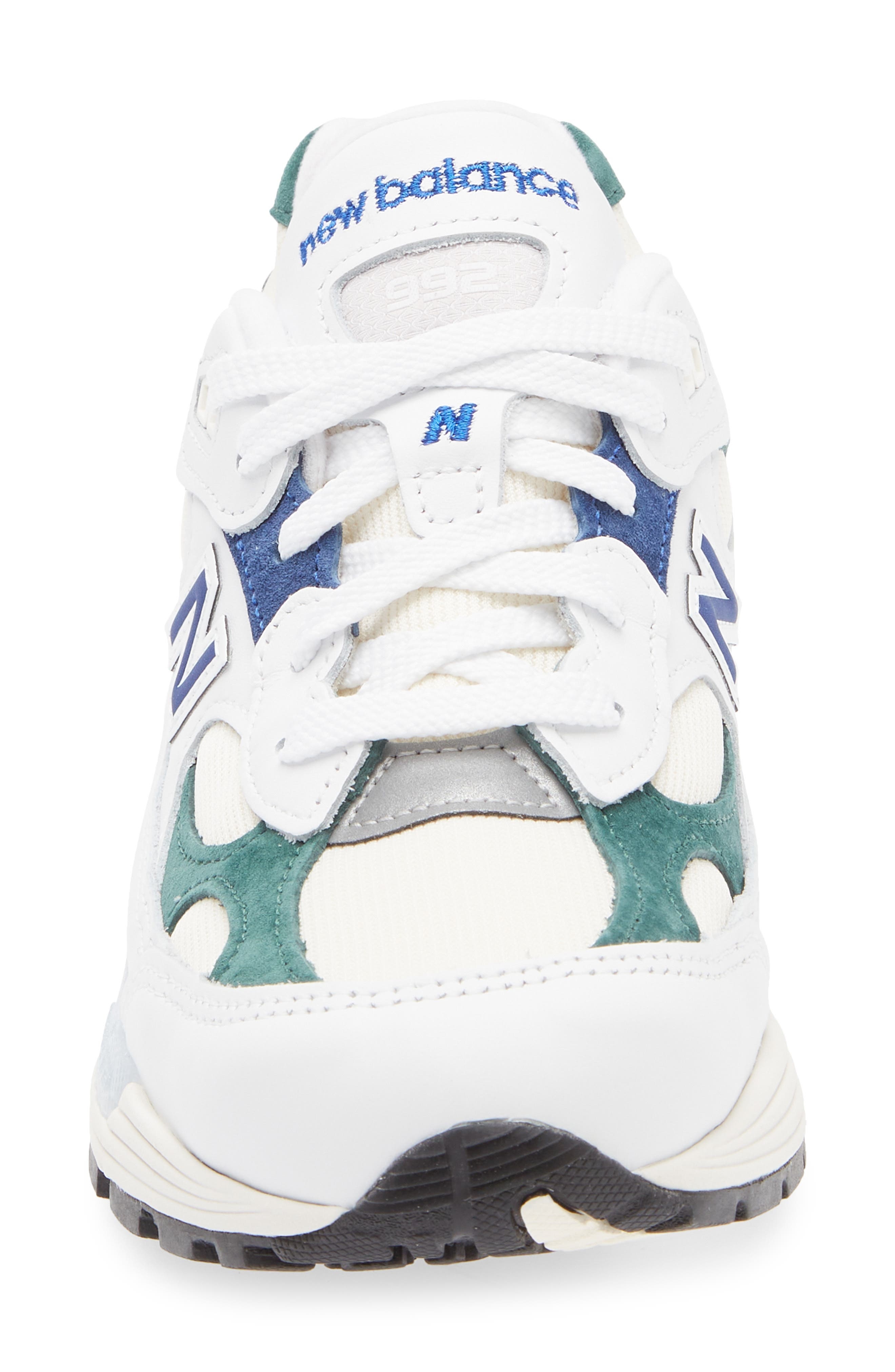 New Balance Gender Inclusive Made in USA 992 Sneaker in White/Marsh Green at Nordstrom - 4