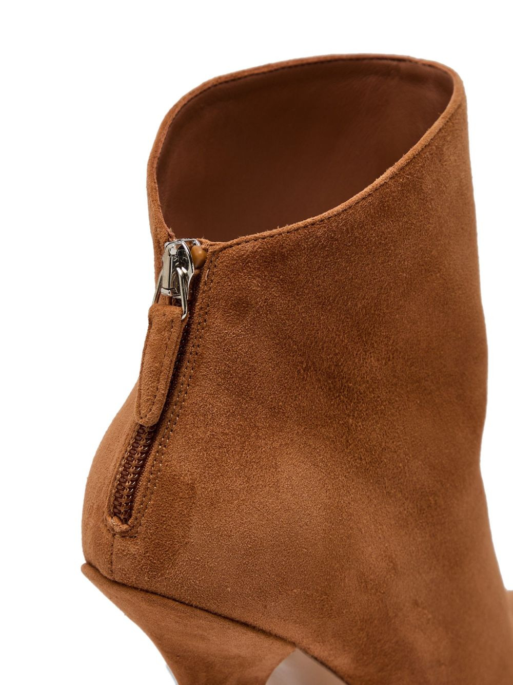 105mm suede pointed-toe ankle boots - 3