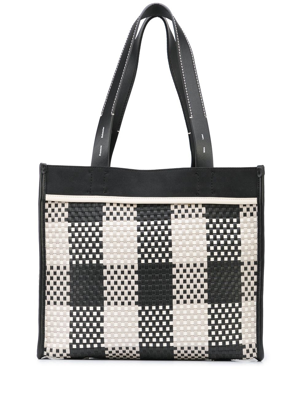 Large Morris Woven Plaid Tote - 1