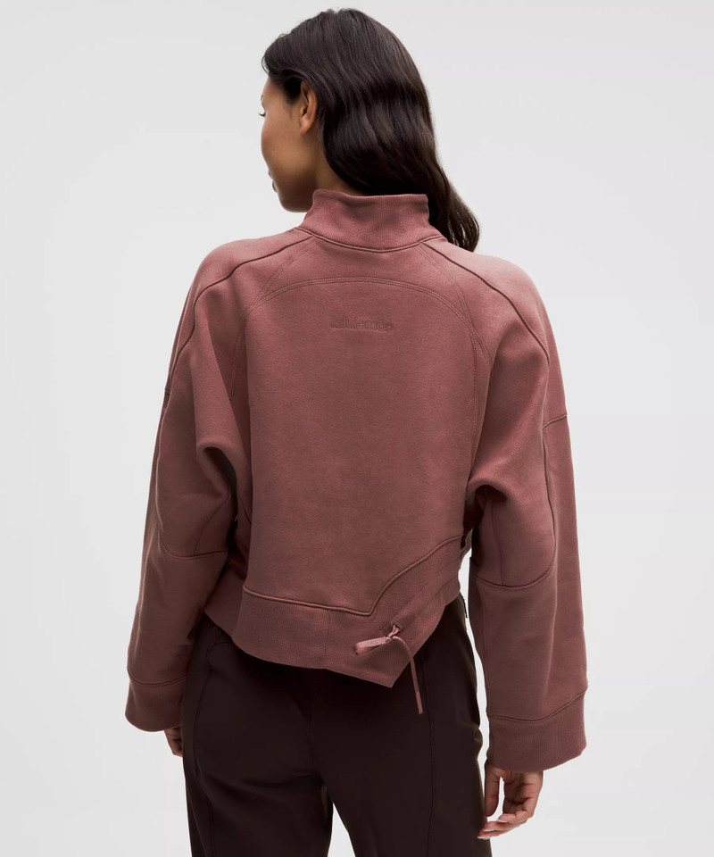 Plush Fleece Curved Hem Pullover 3