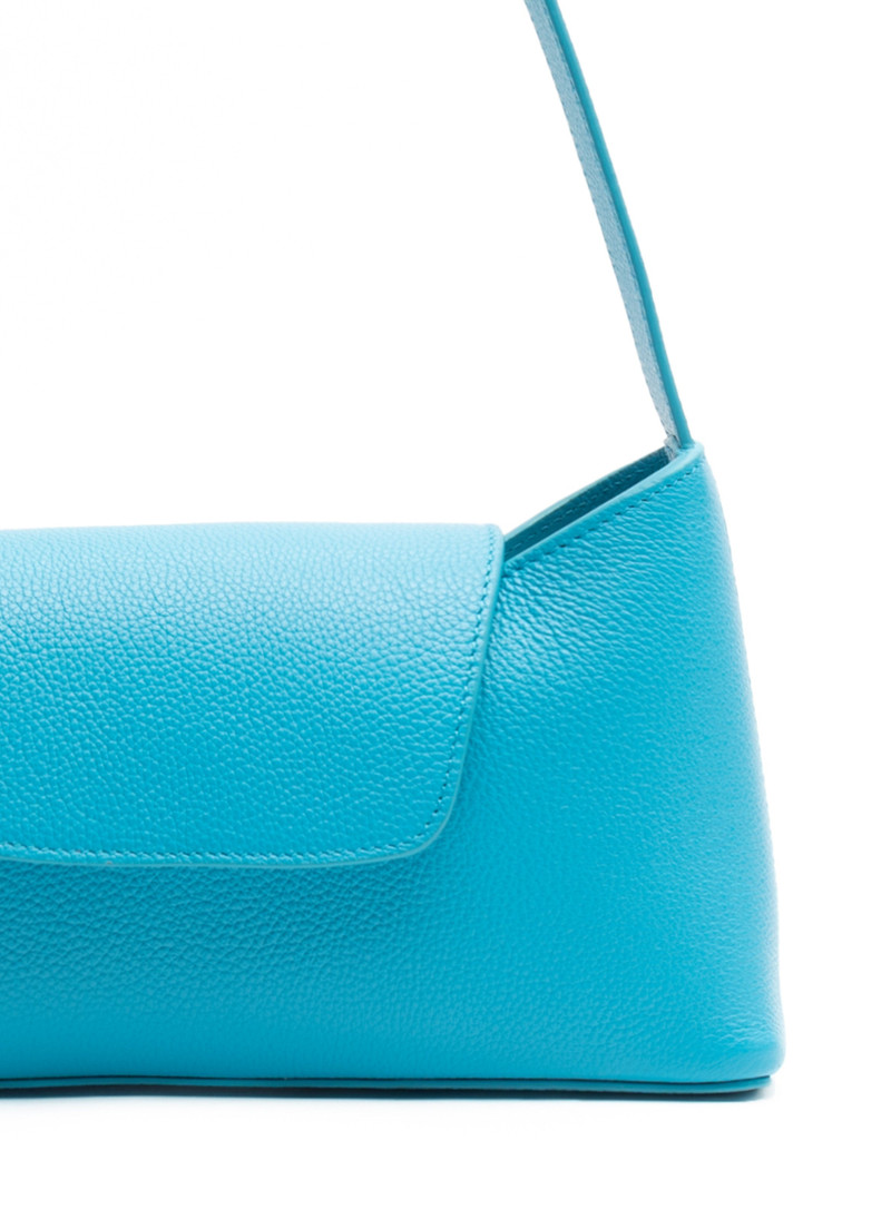 Envelope Pebbled Leather Blue 4