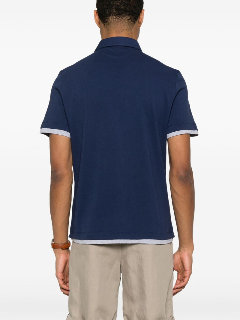 faux-layered polo shirt 3