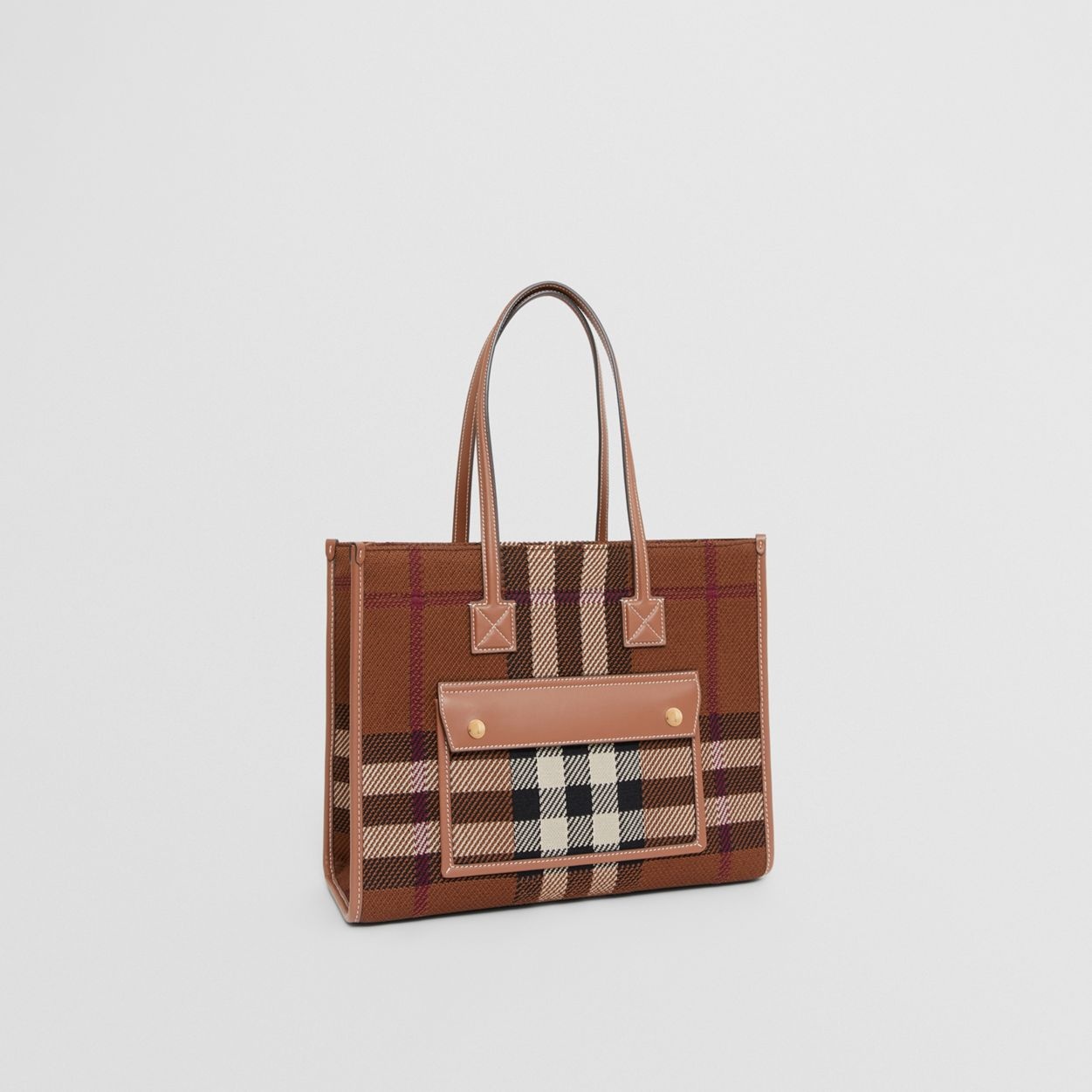 Small Knitted Check Freya Tote - 7