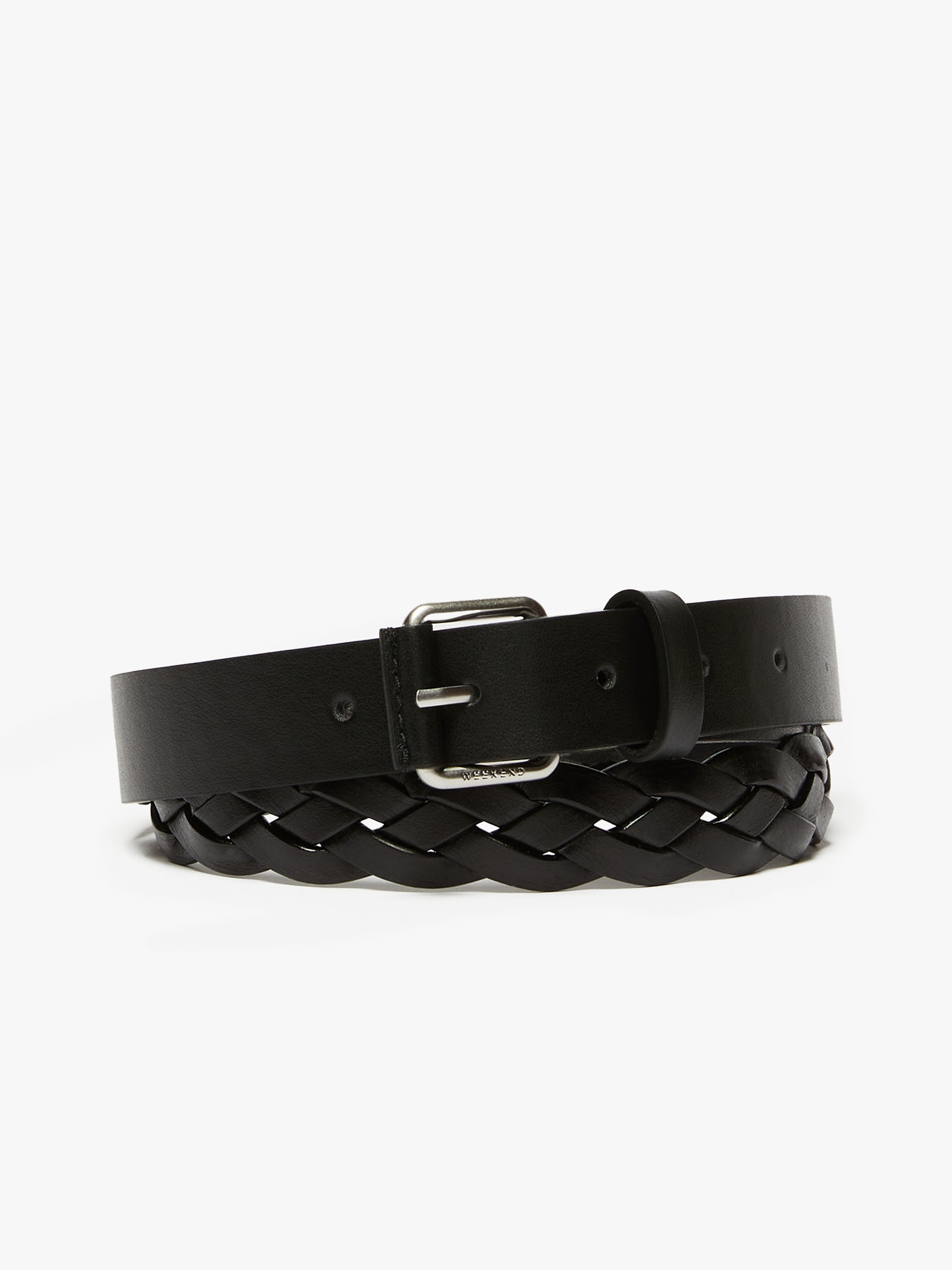 Woven leather belt - 1