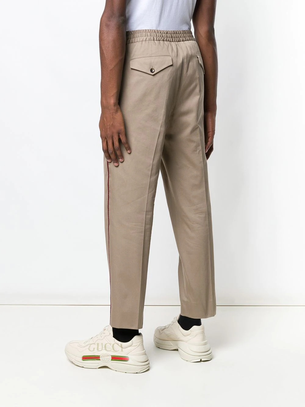 web detail trousers - 4