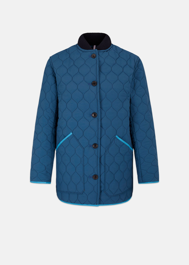 Women's Miller Quilted Jacket Petrol 1