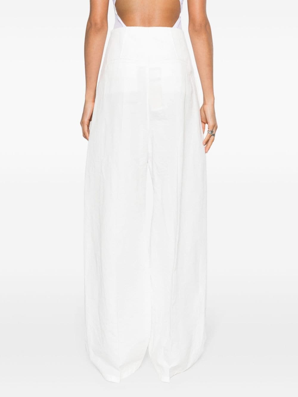 high-waisted palazzo pants - 4