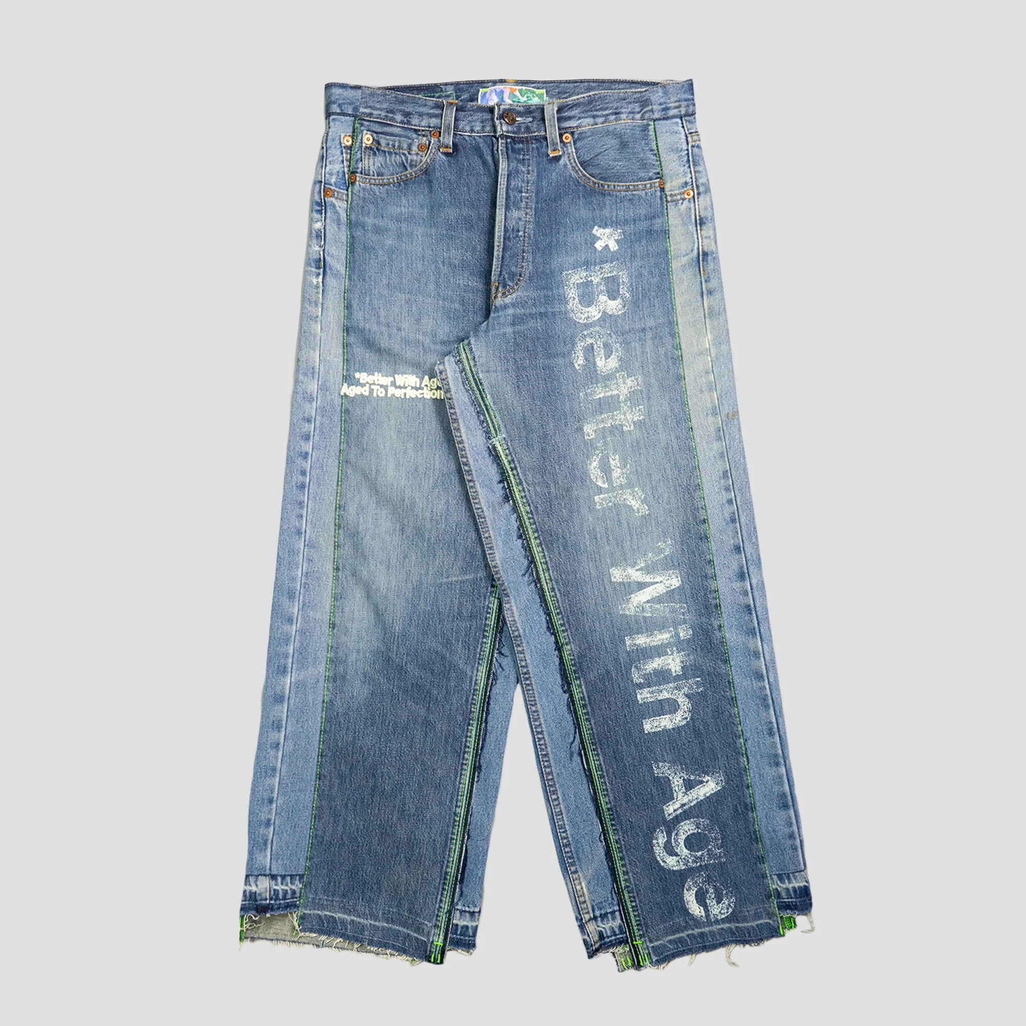 IN CASE YOU FORGOT TRIPLE-WIDE DENIM JEANS - 1