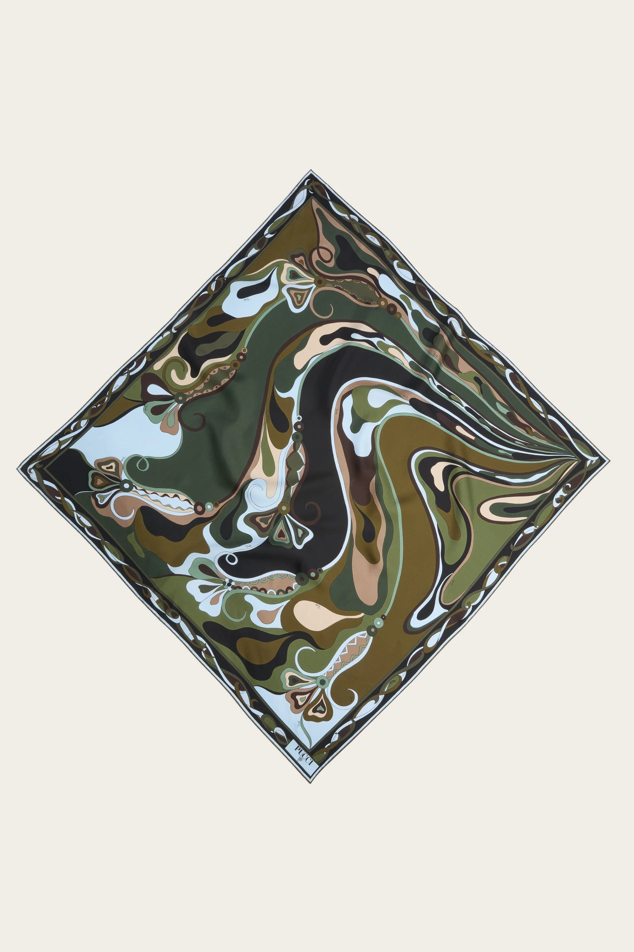 ORCHIDEE PRINT SILK CARRE - 1