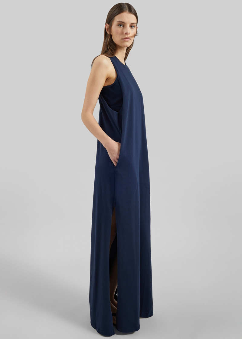 Darkpark Milla Jersey Dress - Dark Navy 4