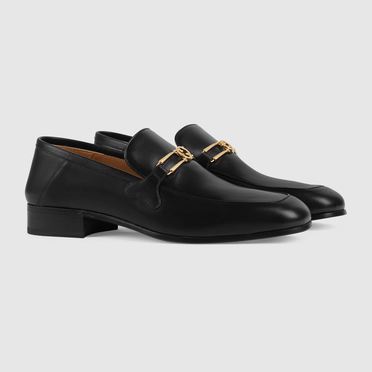 Leather loafer with Interlocking G - 2