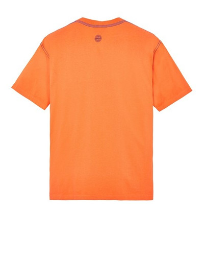 Stone Island 20847 COTTON JERSEY 'INVERSE STRIPE ONE' PRINT_GARMENT DYED ORANGE outlook