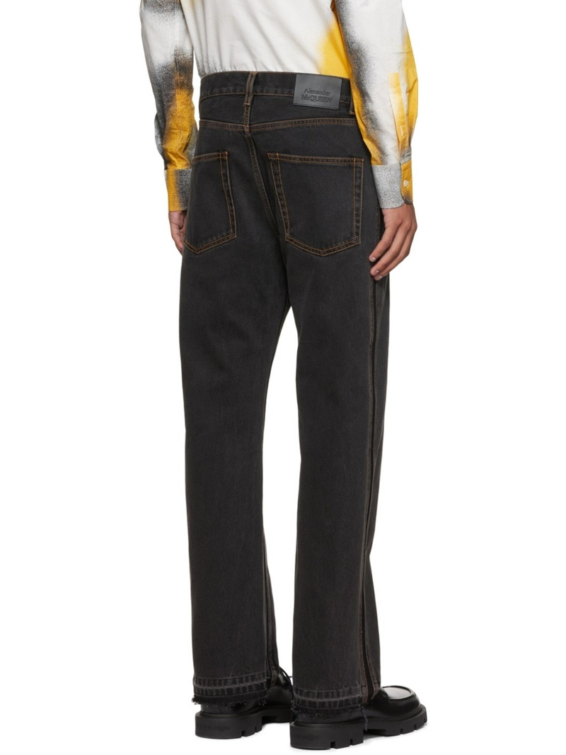 Gray Raw Denim Jeans 3