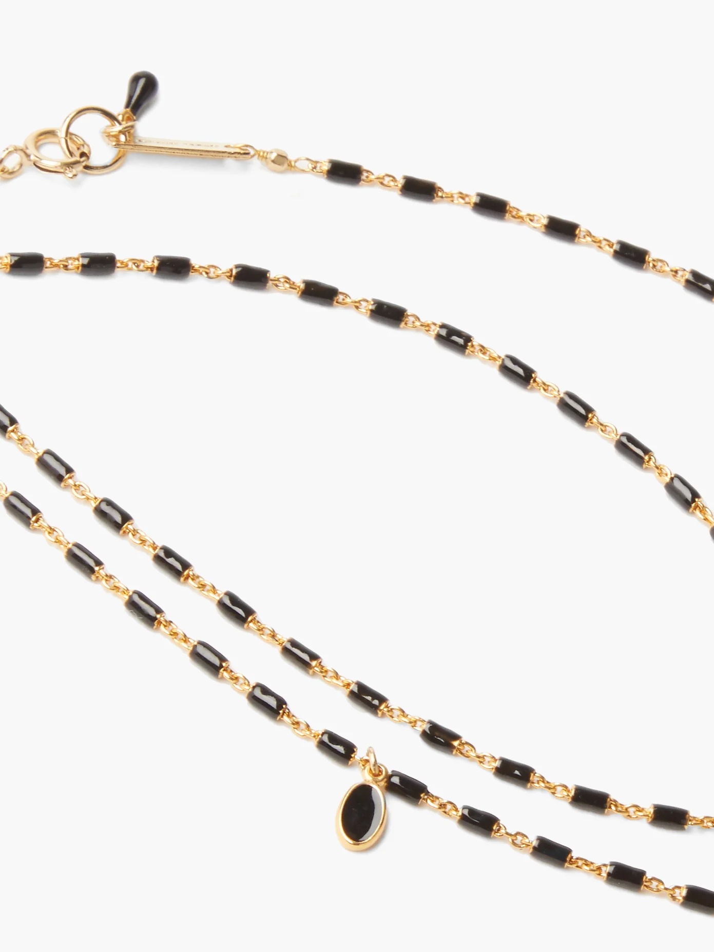 Beaded gold-tone necklace - 3