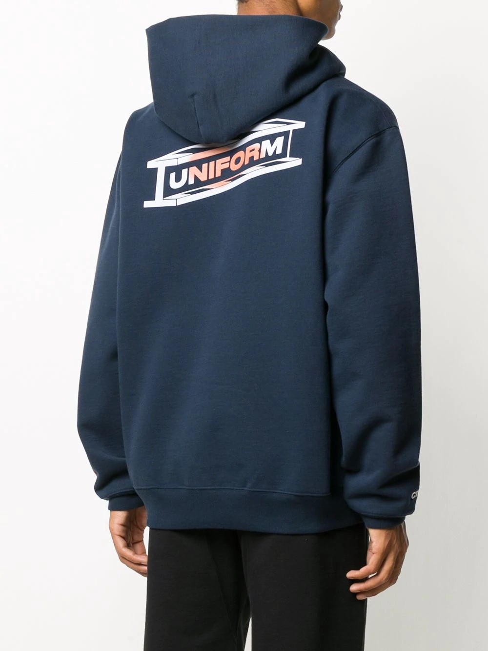 Uniform logo-patch hoodie - 4