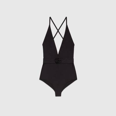 GUCCI Sparkling jersey swimsuit with Double G outlook
