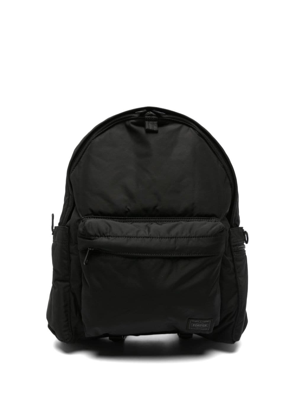 logo-patch padded backpack - 1
