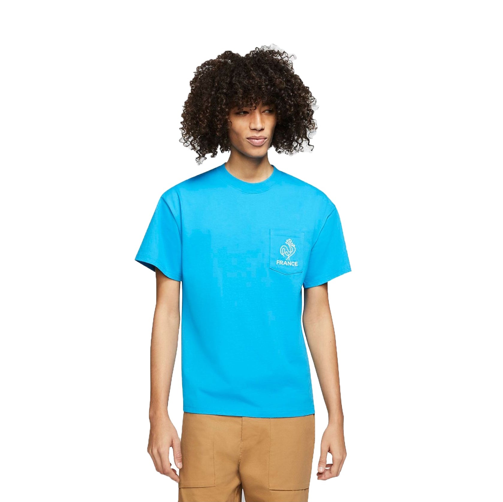 Nike SB x Parra France Federation Kit Tshirt 'Neptune Blue White' CZ3496-423 - 1