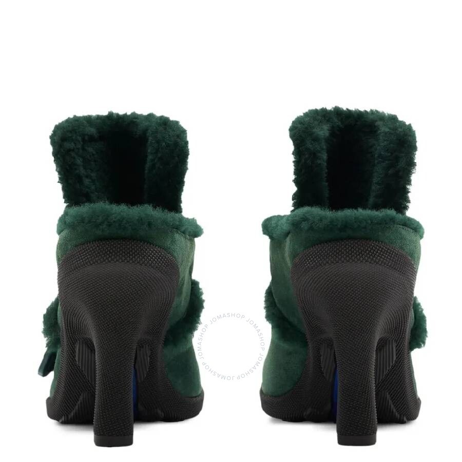 Burberry Highland Equestrian Knight Motif Suede Mules - 3