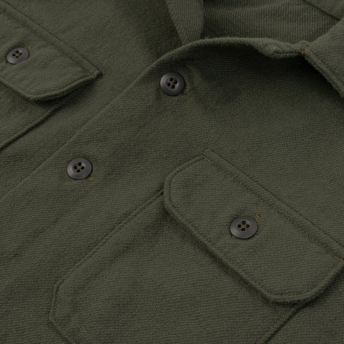 IHSH-346-ODG 10oz Recycled Nylon Mechanic Work Shirt - Olive Drab Green - 10