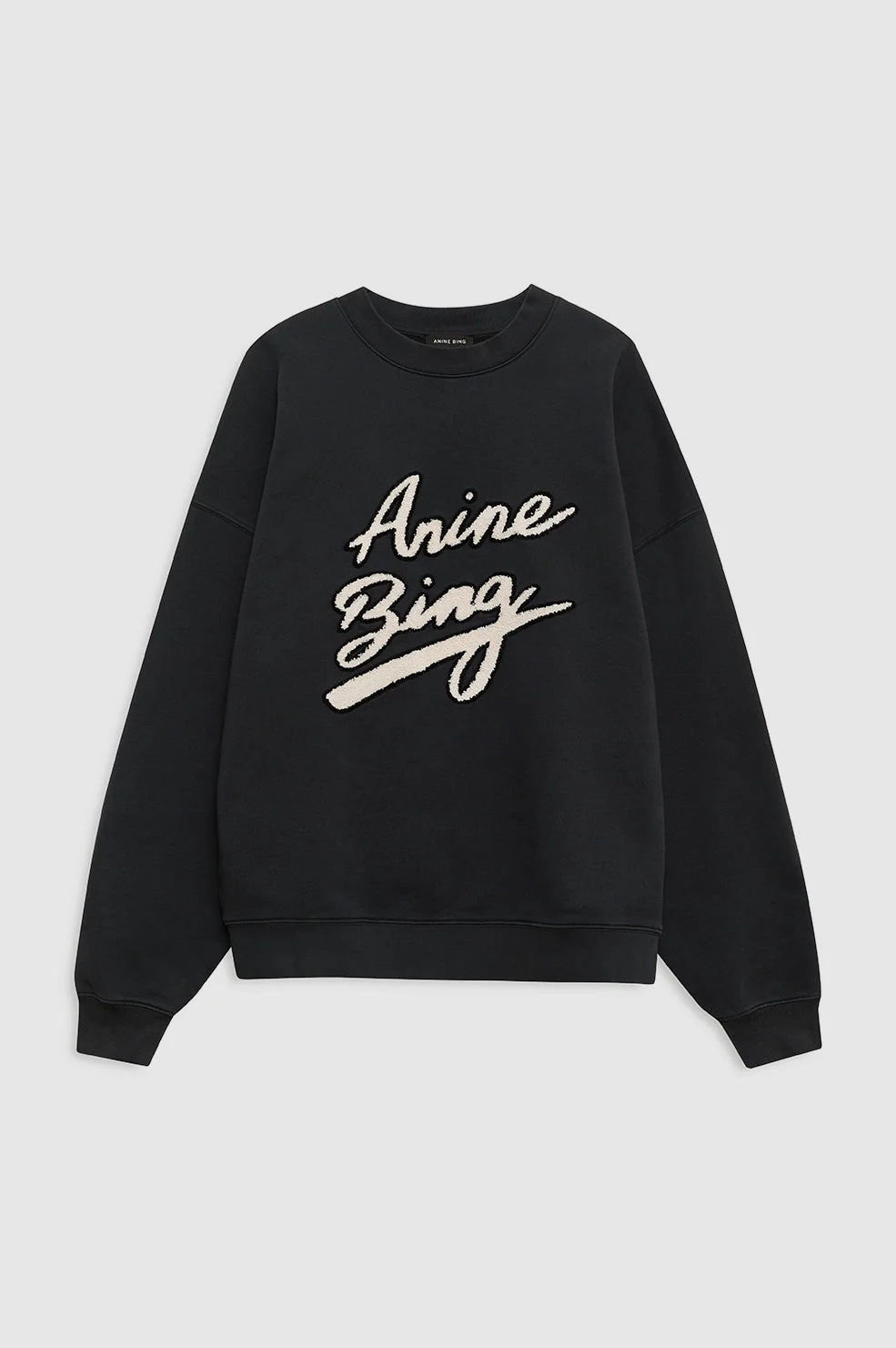 Miles Sweatshirt Chenille Signature - Black - 1