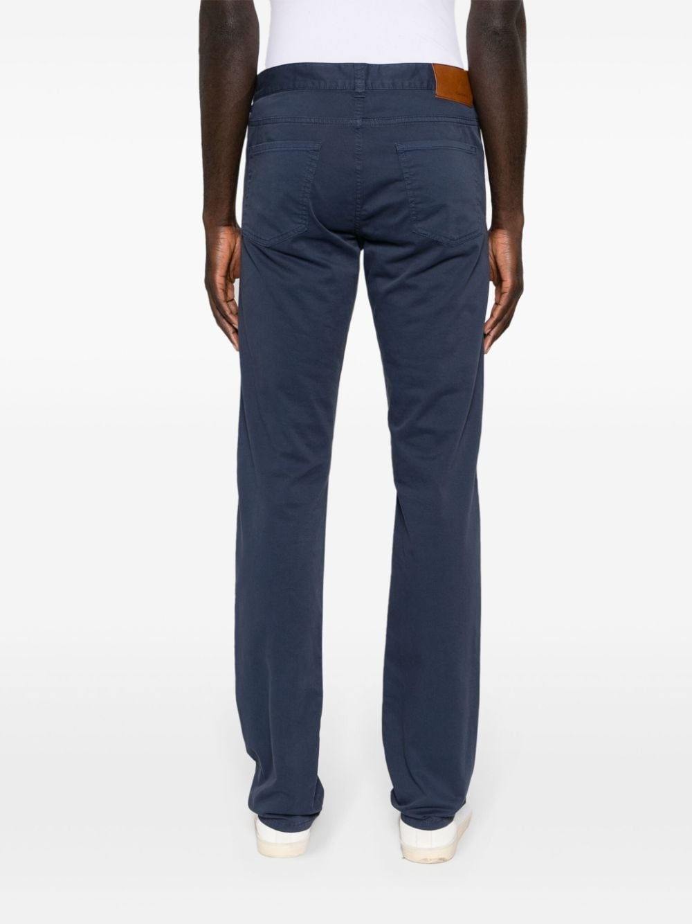 mid-rise straight-leg trousers - 4