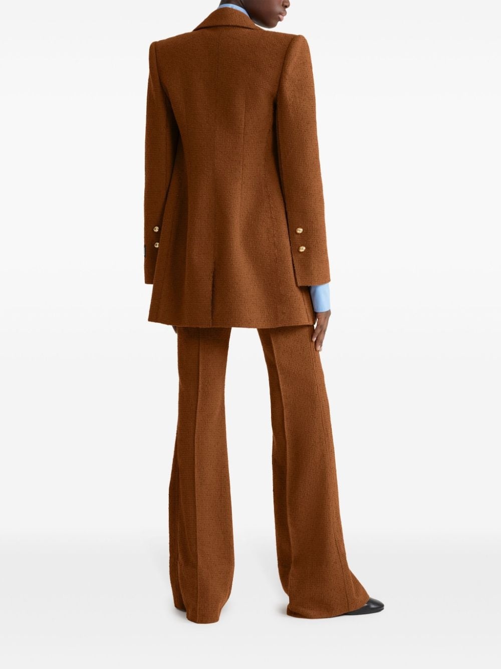 wool-organic cotton-blend jacket - 3