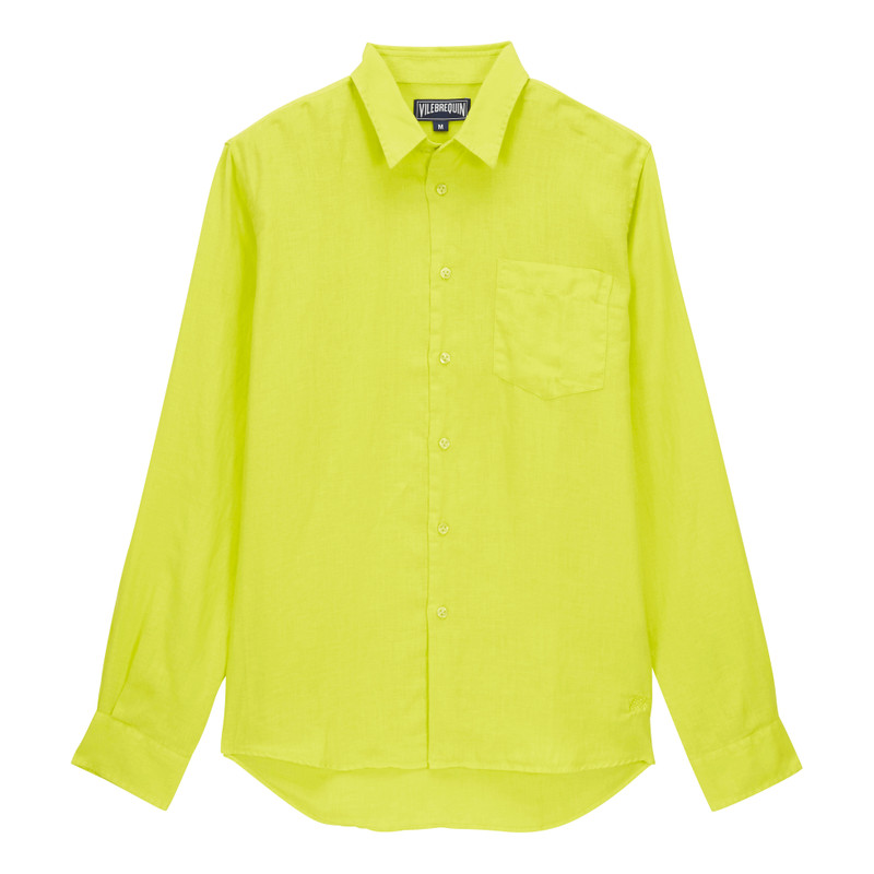 Men Linen Shirt Solid - 1