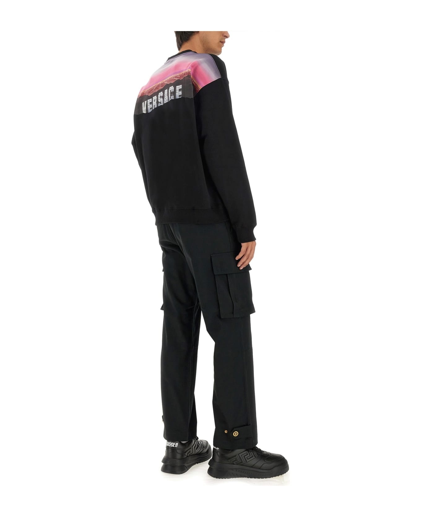 Printed Cotton Crew-neck Sweatshirt - 4