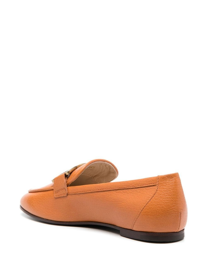 Kate gold-chain leather loafers 3
