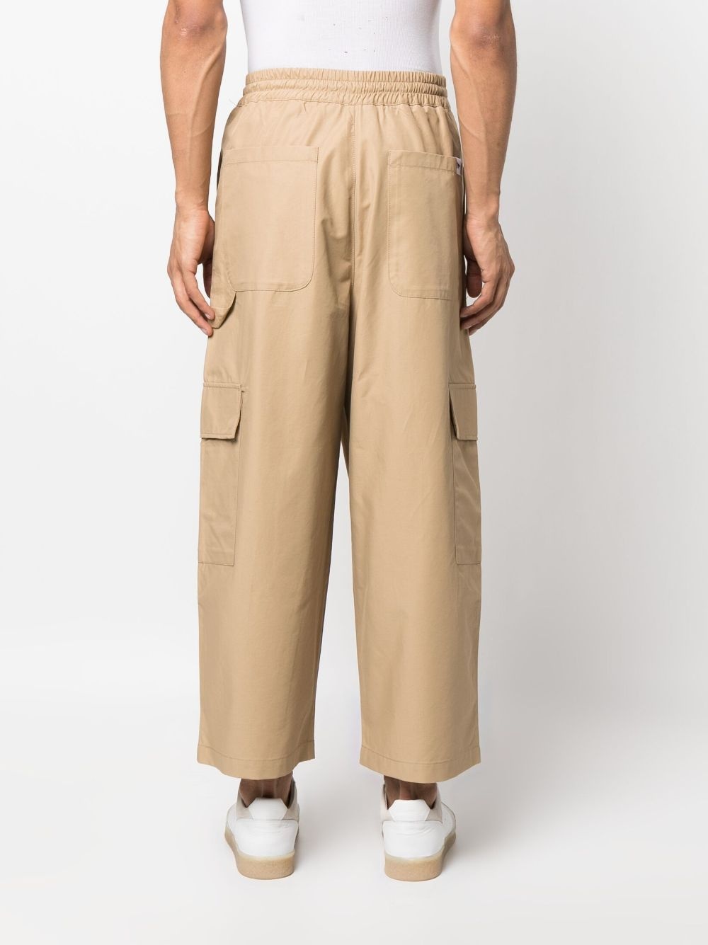 elasticated cargo trousers - 4