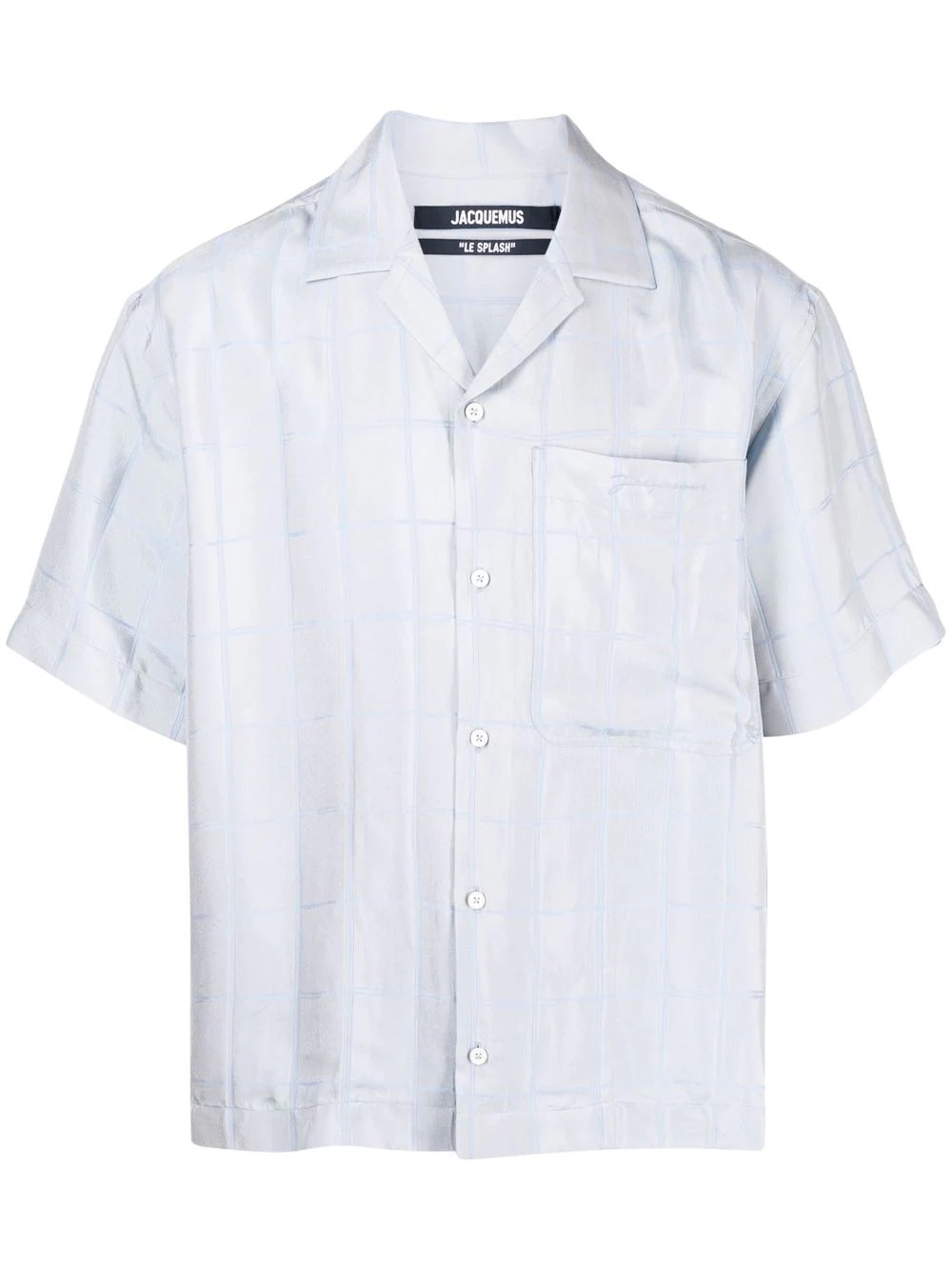 cuban collar short sleeve shirt - 1