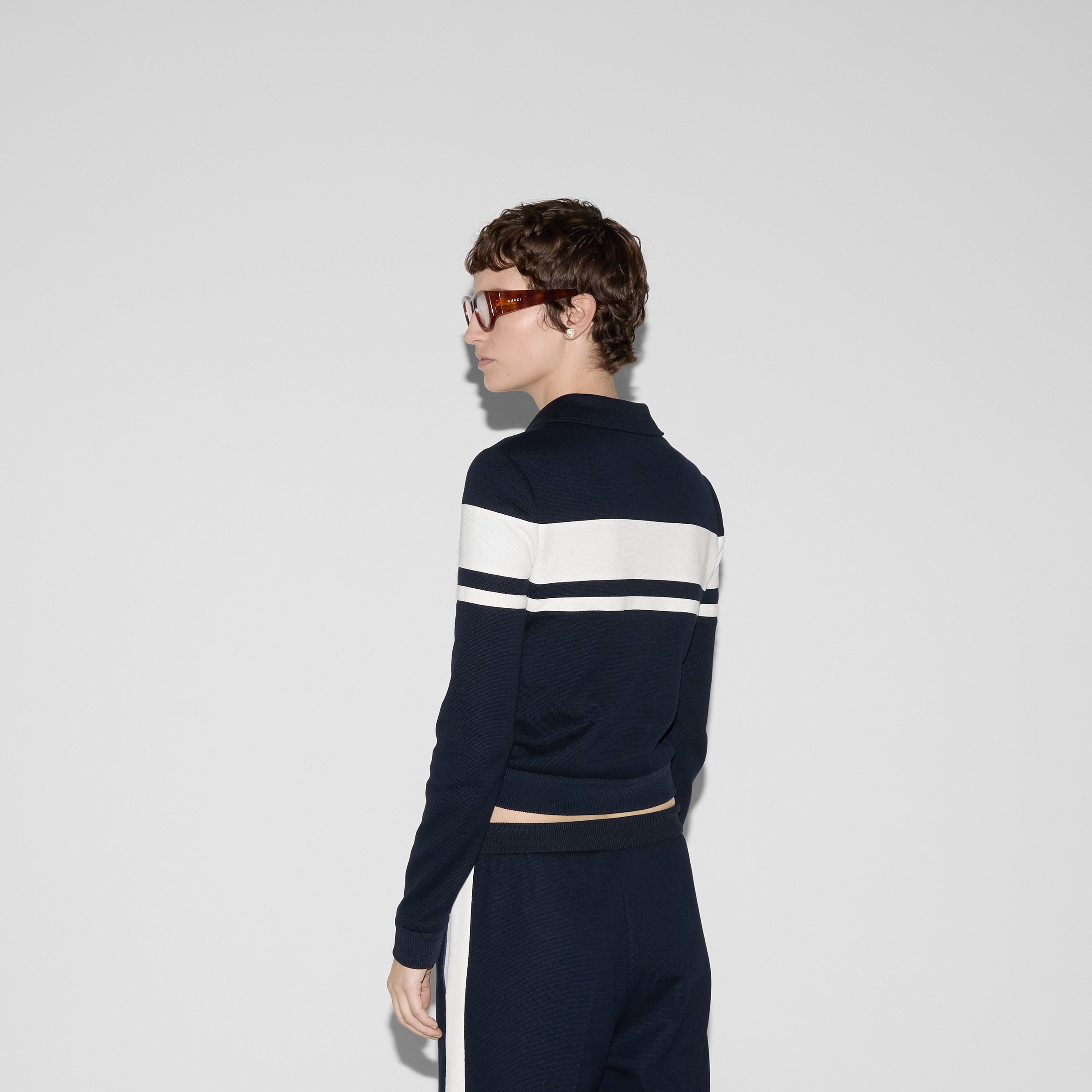 Cotton jersey jacket with embroidery - 4