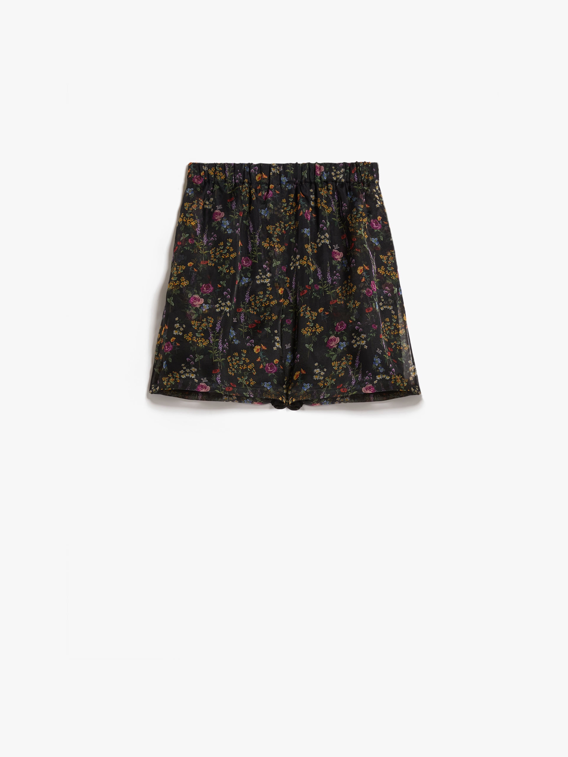 NORDICA Floral silk organza shorts - 1