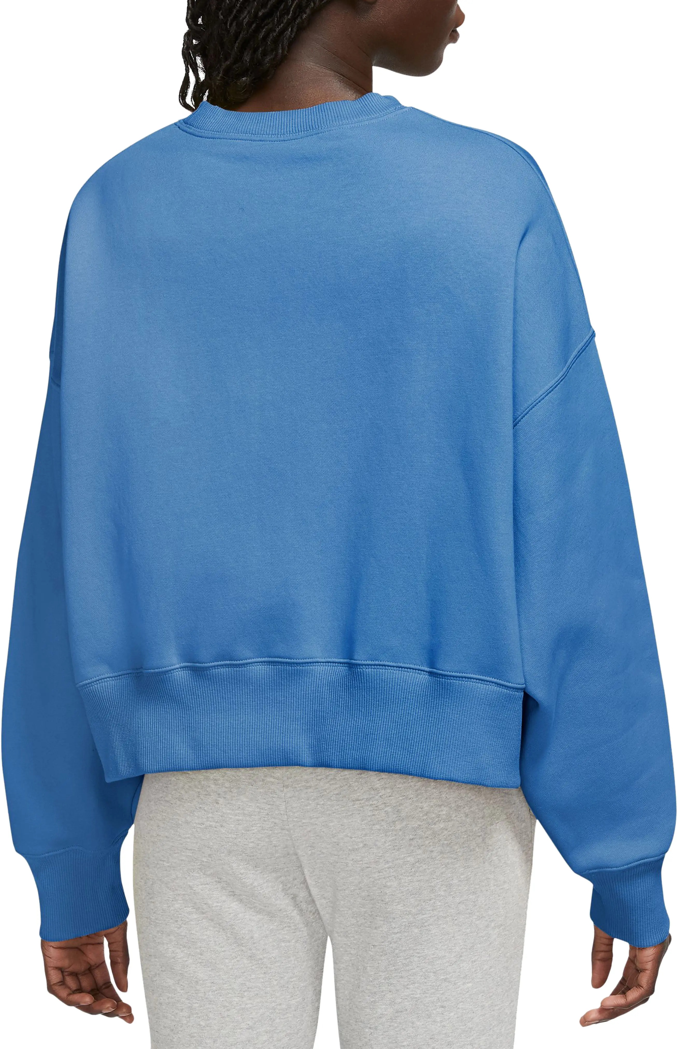 Phoenix Fleece Crewneck Sweatshirt in Star Blue/Sail - 2