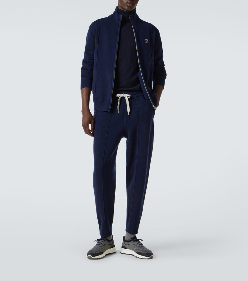 Brunello Cucinelli Cashmere-blend sweatpants outlook