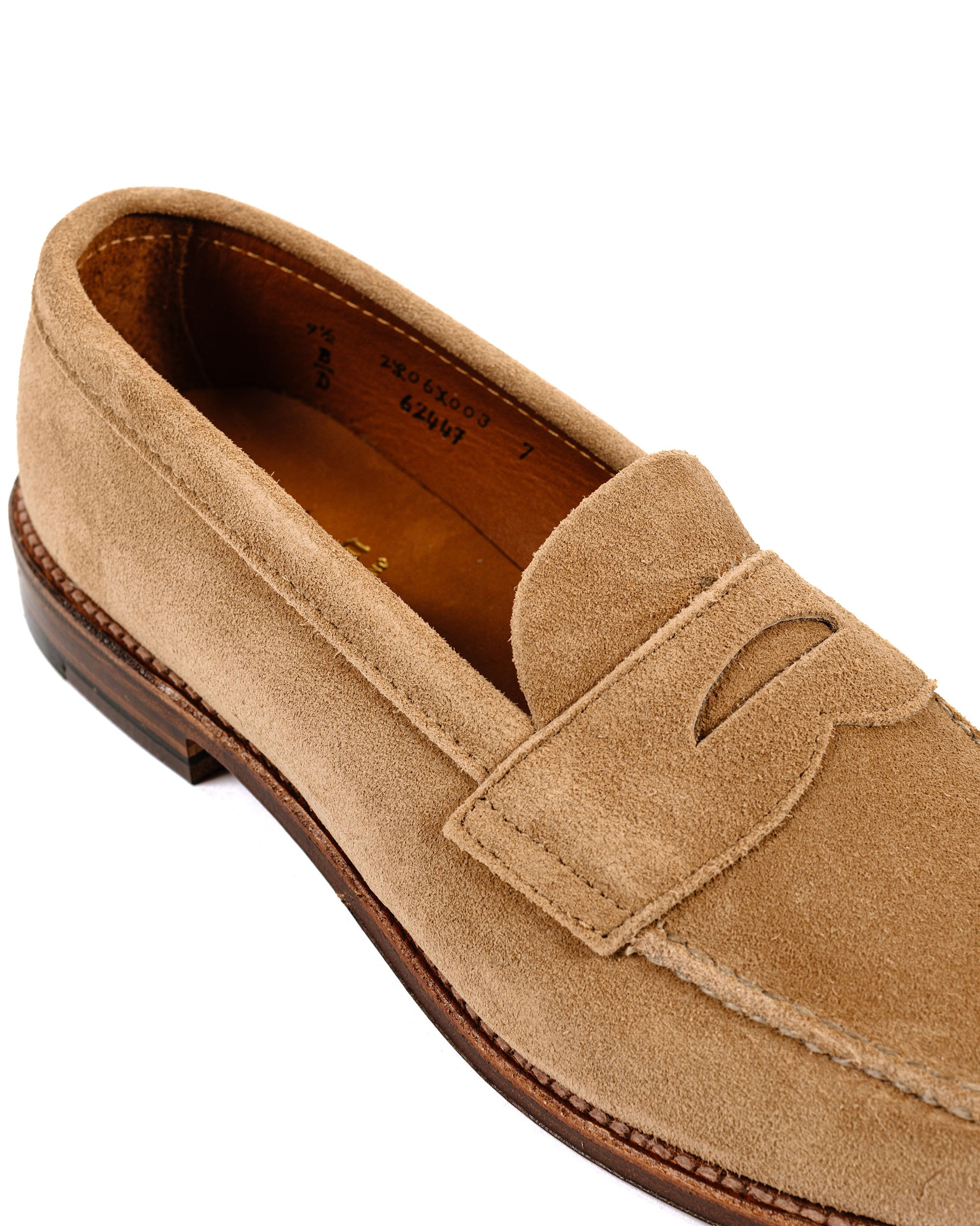 Unlined Leisure Handsewn Tan Suede 6244F - 4