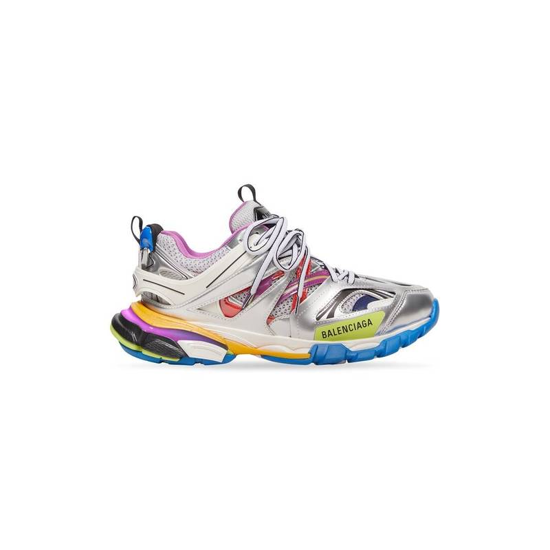 Men's Track Sneaker in Silver - 1