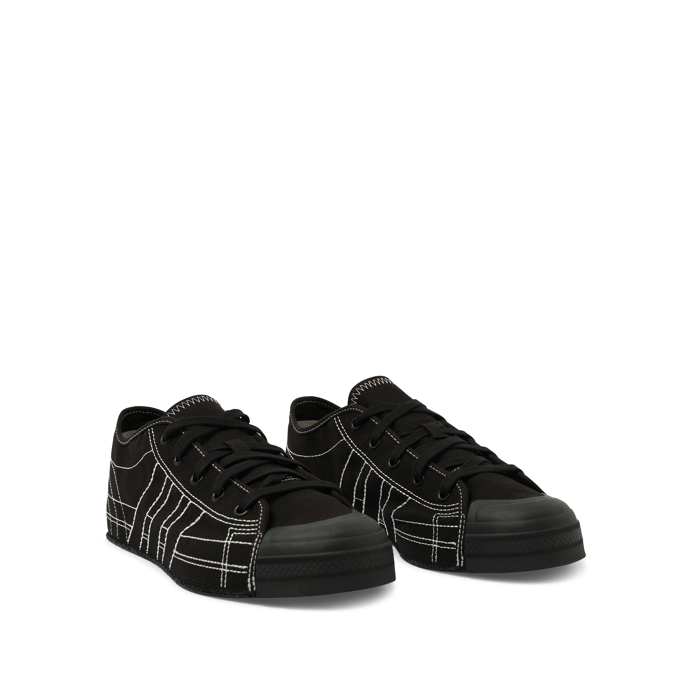 Nizza Low Sneaker in Black/Off White - 2