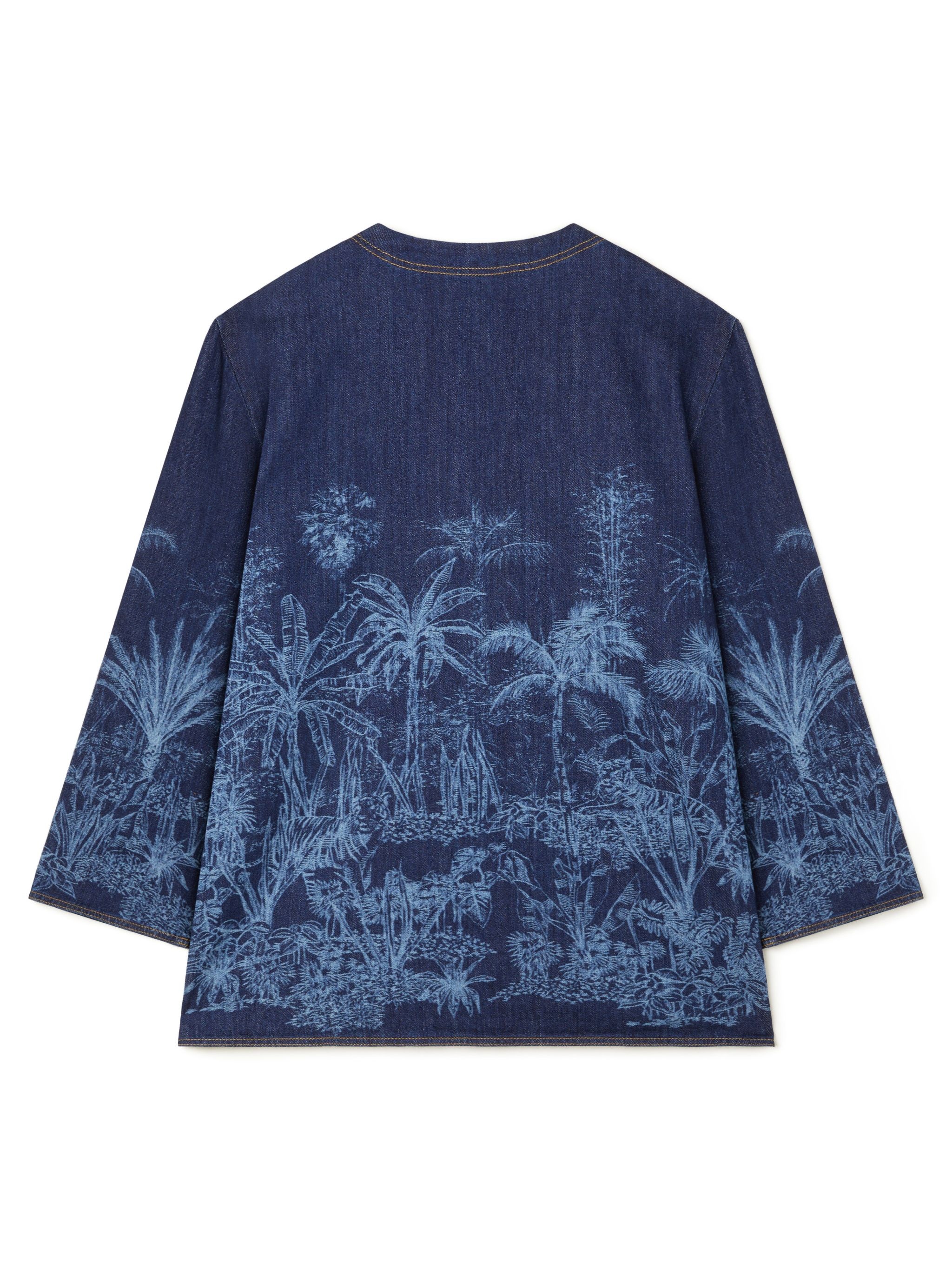 Jungle Toile De Jouy Denim Chemisier - 2