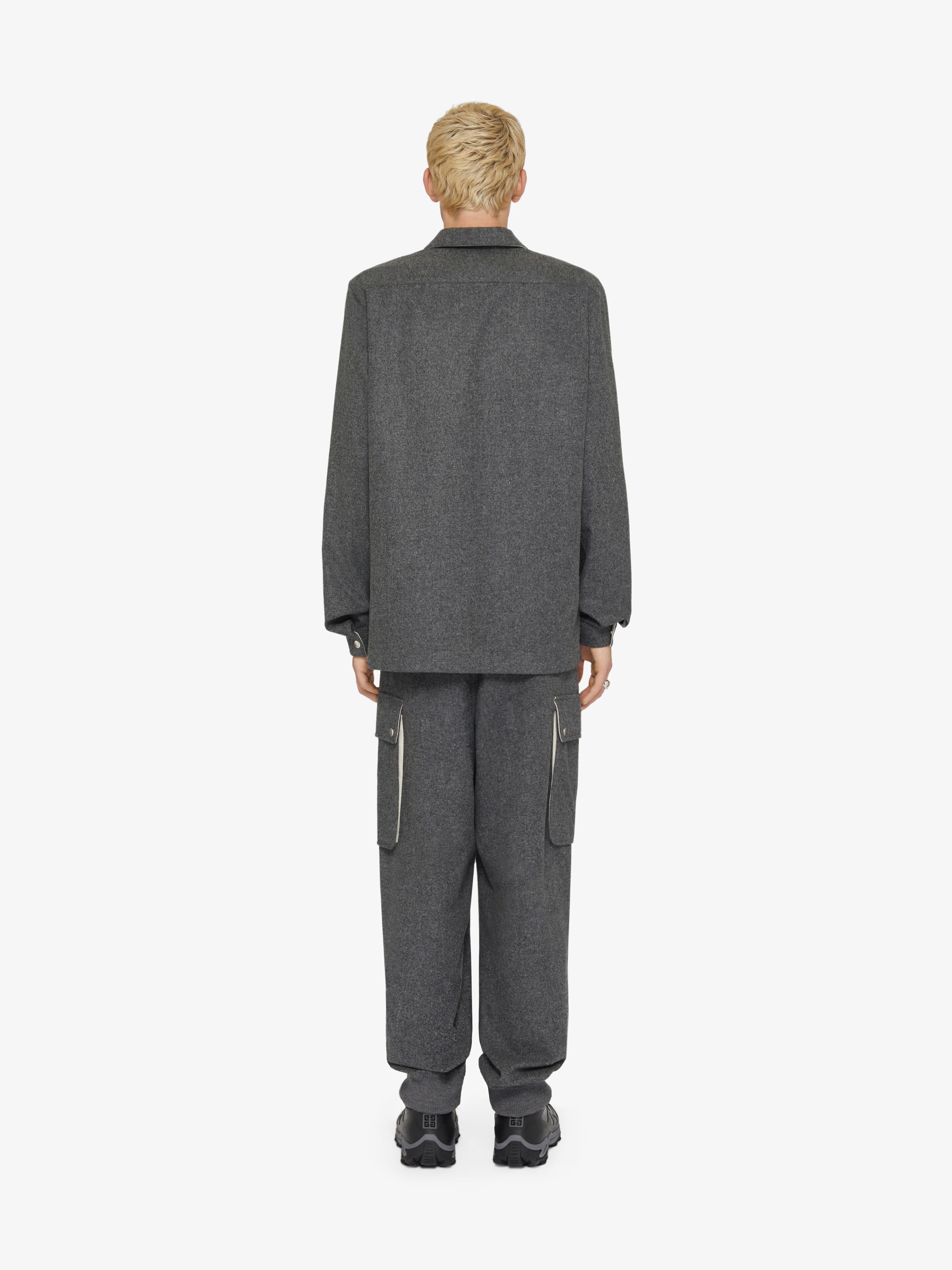ZIPPED SHIRT IN WOOL - 4