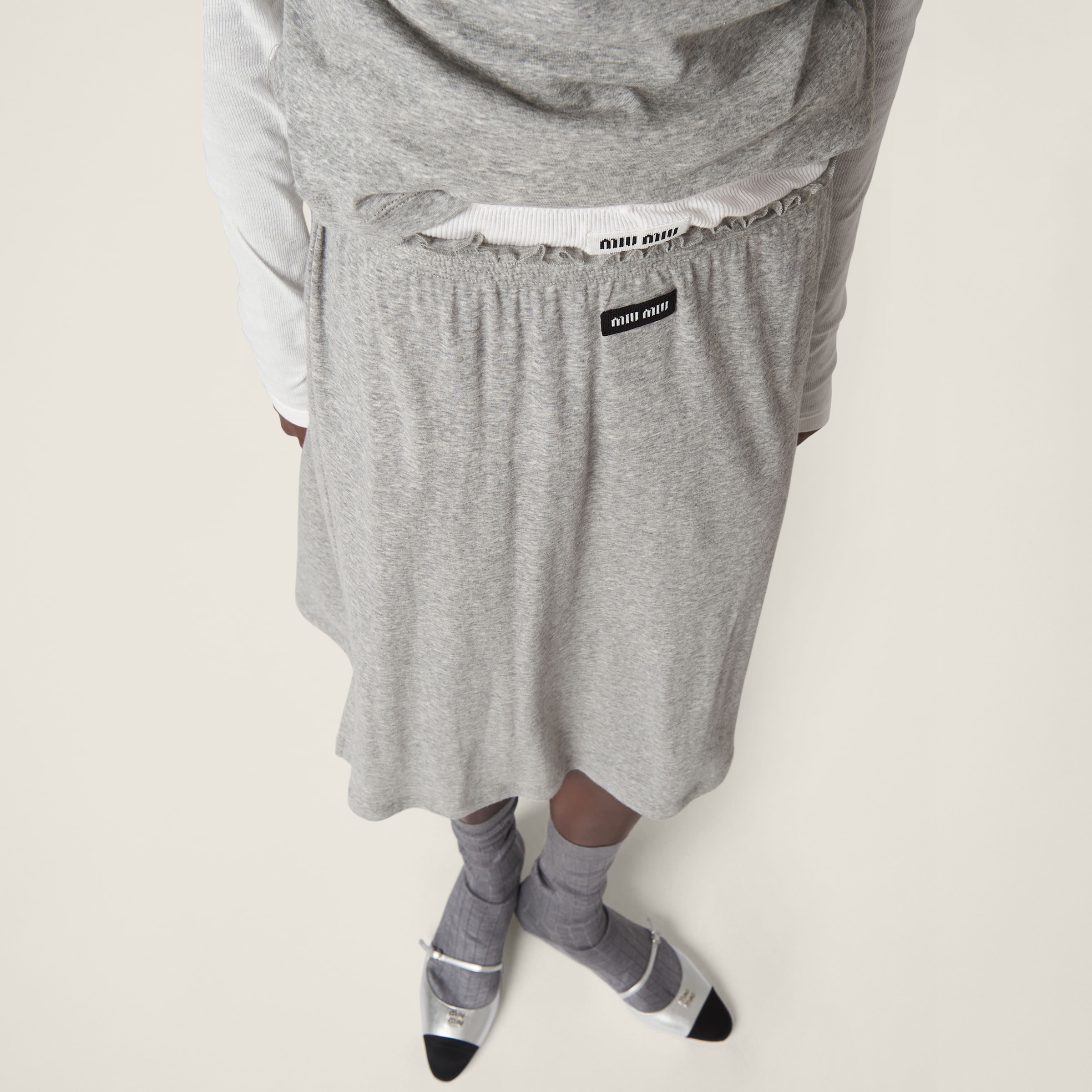 Ribbed jersey skirt - 4