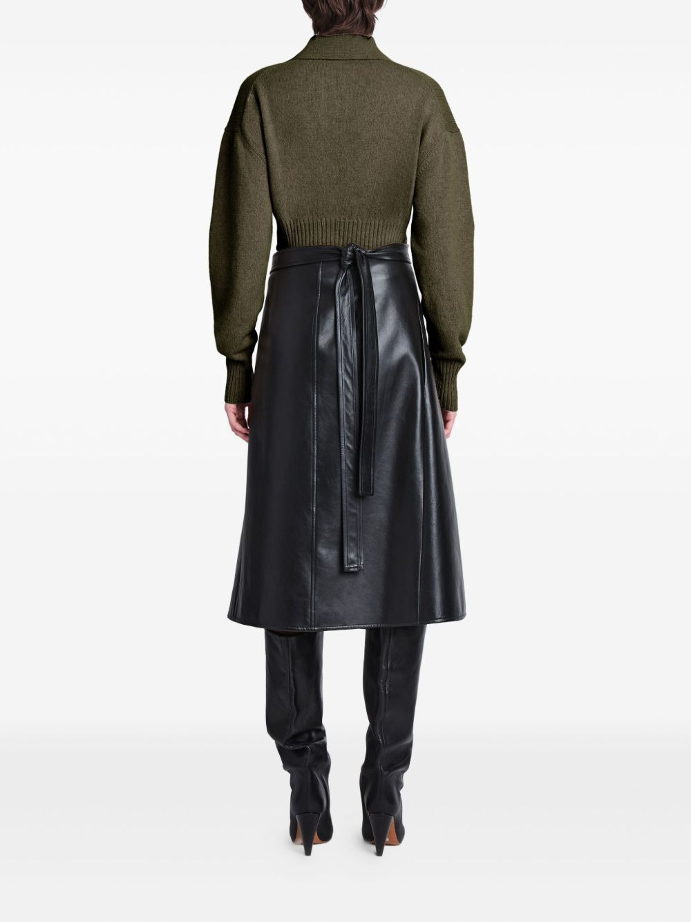 polo-neck ribbed sweater - 4