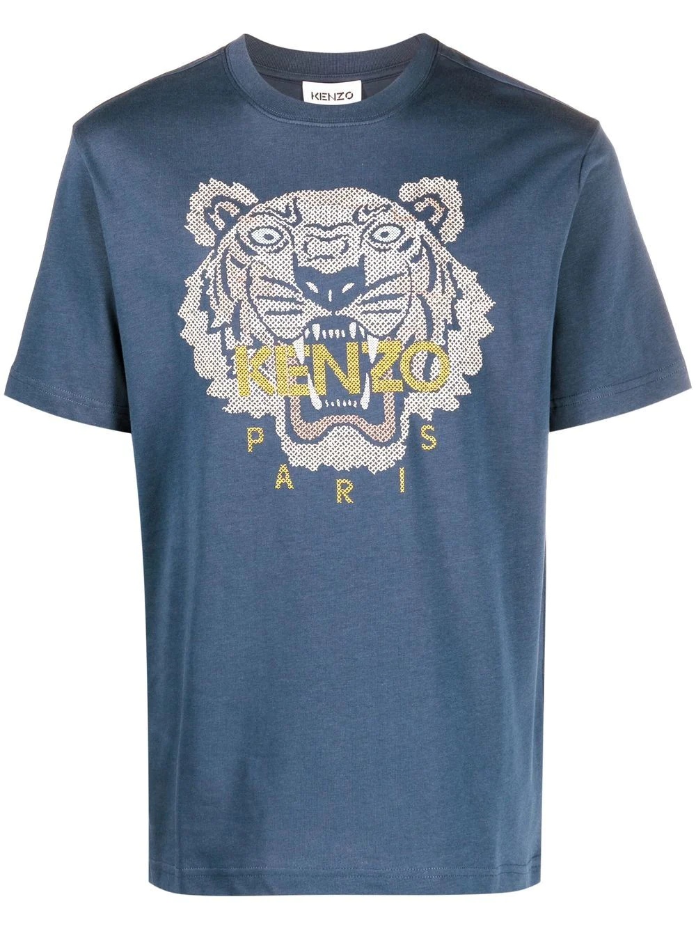 Tiger-jacquard organic cotton T-shirt - 1