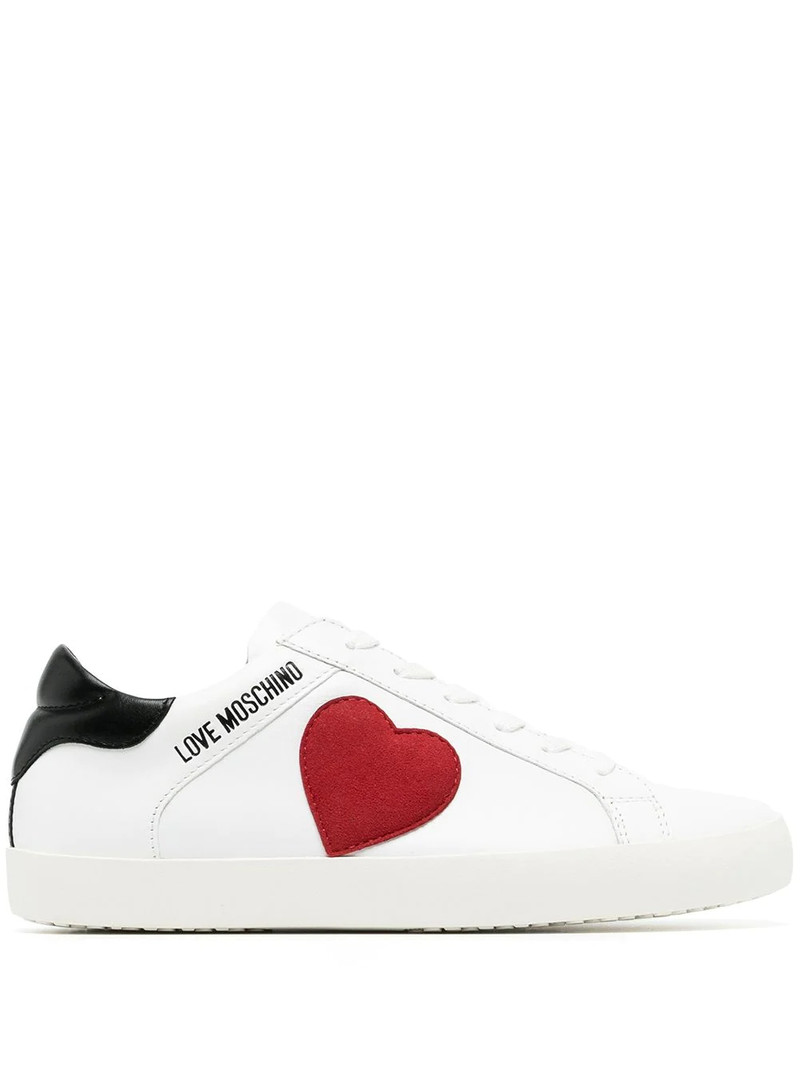 heart-logo low-top sneakers 1